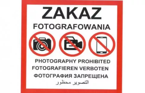 ZAKAZ FOTOGRAFOWANIA